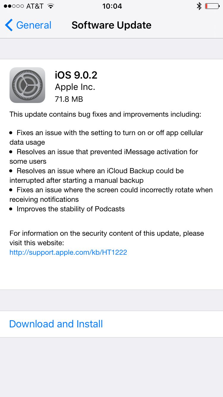 Ios 9 0 update download